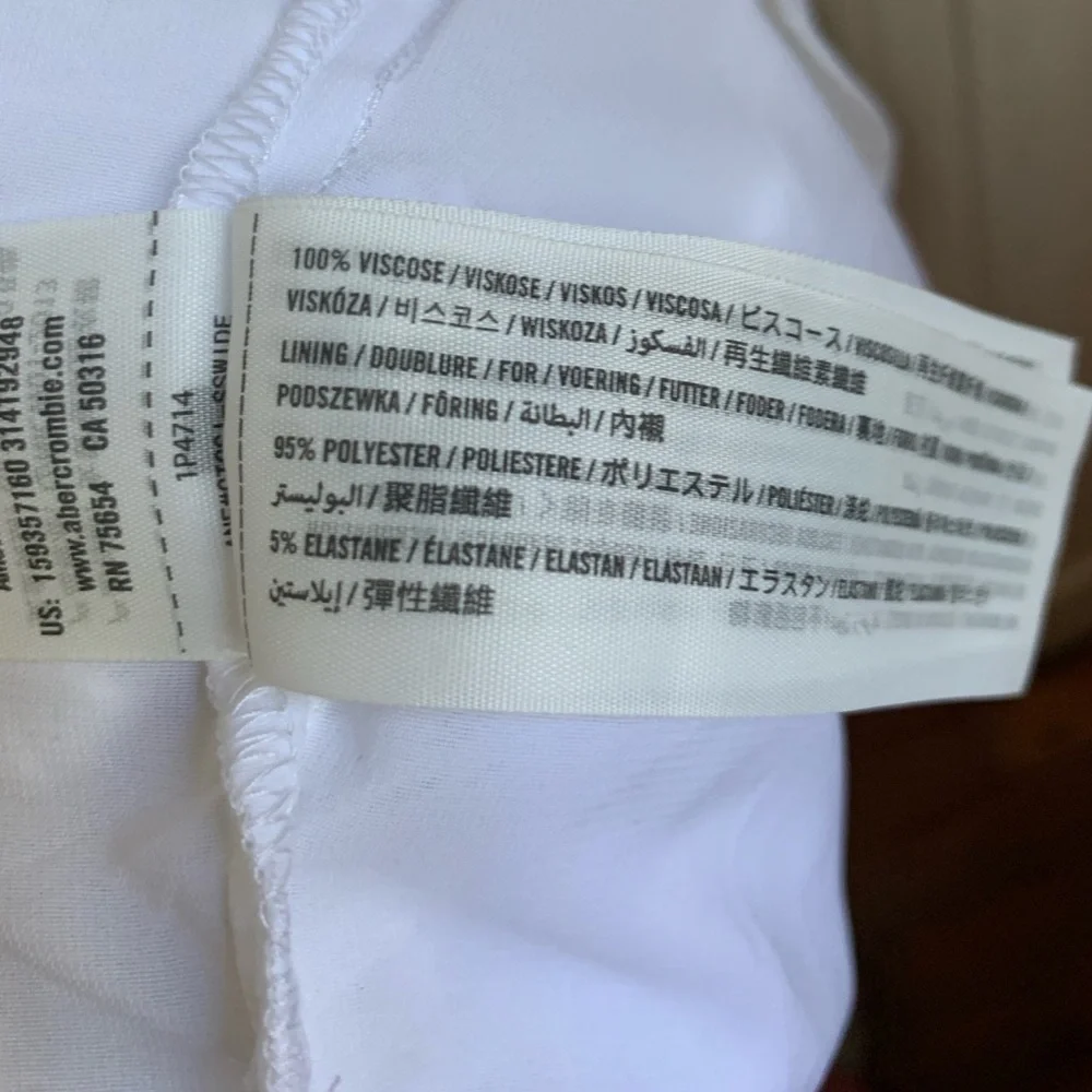 NWT Abercrombie & Fitch White Eyelet Mini Dress Small - Picture 6 of 8